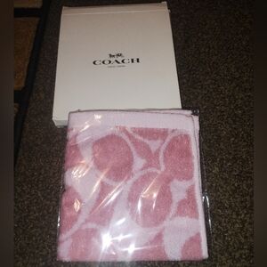 Like New In Package Coach Hand/Face Towel. (No Tag)